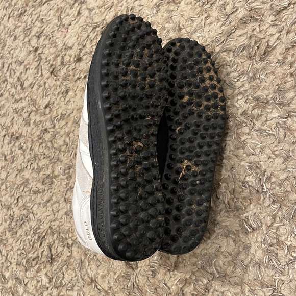 Rare Vintage U.S.A. OLYMPICS Gold SuperStar White Leather Shoes Size 6.5-7 - Picture 6 of 8